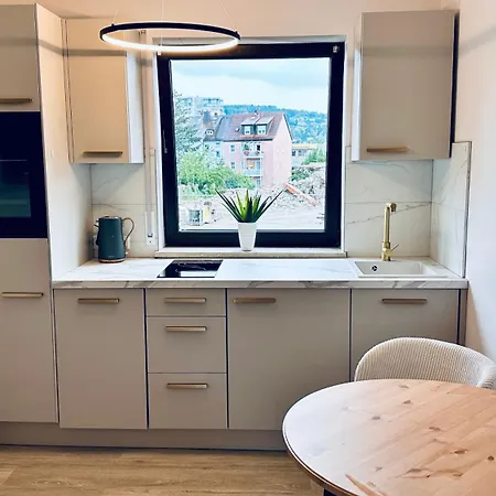 Appartamento Leonardo Wuerzburg I Freistehende Badwanne Esterno foto